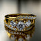 1.41ct Brilliant Diamond Wide Gold Engagement Ring - 03US11